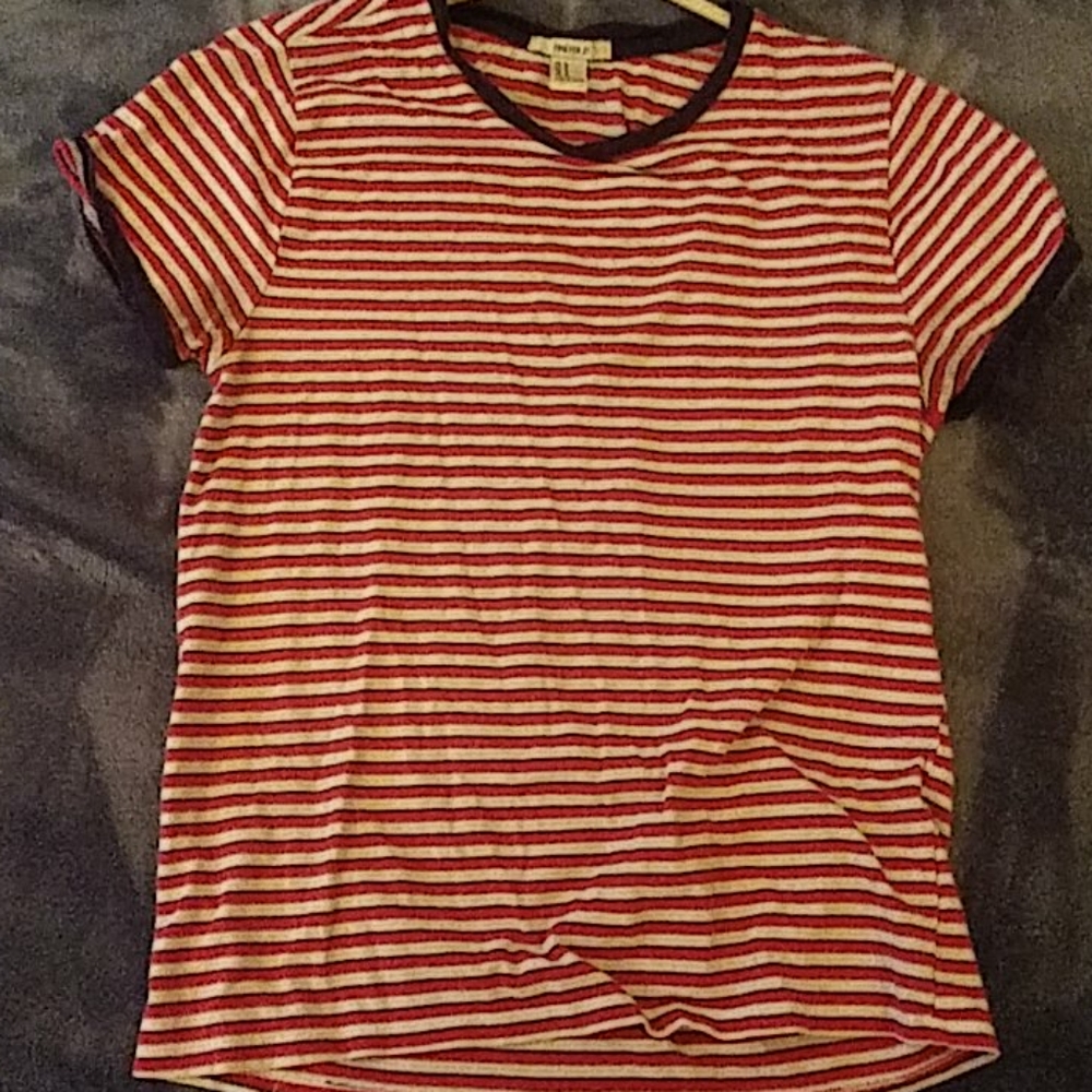 Forever 21 striped red,blue and white top size med